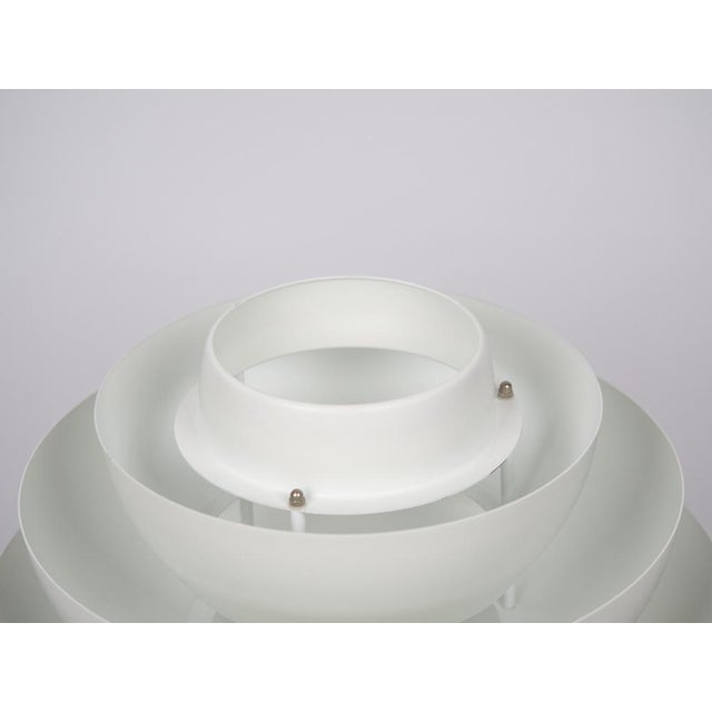 White Vintage Pendant Lamp by Bent Karlby for Lyfa, Denmark, 1970s For Sale - Image 8 of 12