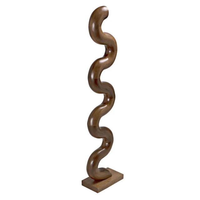 Mid-Century Modern NOIR Asclepius Sculpture For Sale - Image 3 of 7