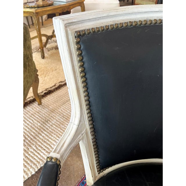 19th Century Louis XVI-Style Armchair For Sale - Image 4 of 7