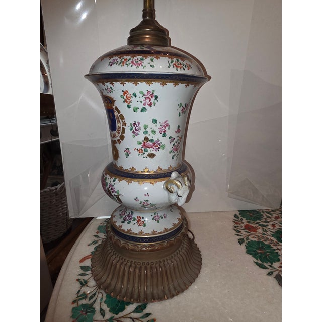 Antique Samson Porcelain Urn Lamp For Sale - Image 15 of 15