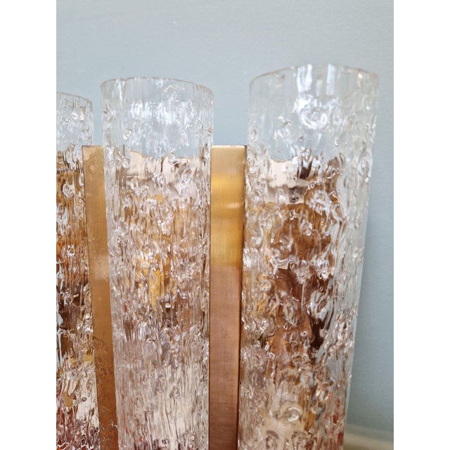 Tubular Wall Sconce in Brass and Frosted Glass from Doria Leuchten, 1960s For Sale - Image 10 of 17