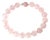 Natural Madagascar Ice Rose Quartz 22.5 Round Beads Necklace For Sale