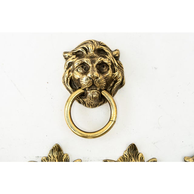 Art Deco Lion Hooks, Vienna, 1920s, Set of 5 For Sale - Image 3 of 8