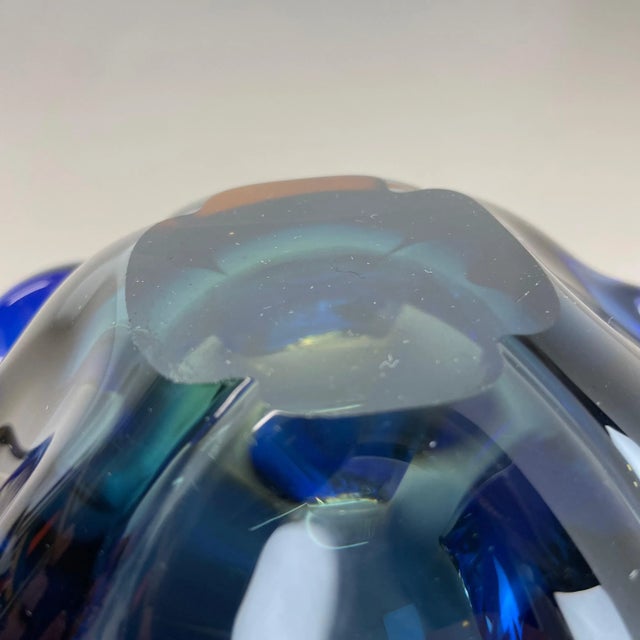 Large Murano Glass Floral Bowl, Italy, 1970s For Sale - Image 15 of 16