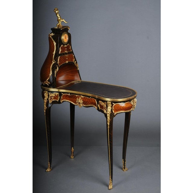 Wood Louis XV Desk in the Style of F. Linke, Paris For Sale - Image 7 of 18