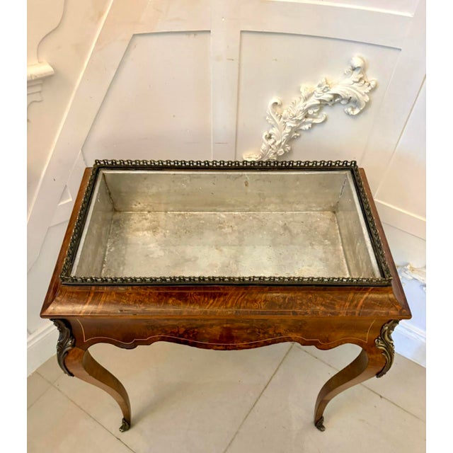 Antique French Walnut Planter Table, 1860 For Sale - Image 10 of 16