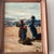 20th Century Oil on Board Framed Signed Impressionist Style Depicting Family at Seashore For Sale - Image 4 of 10