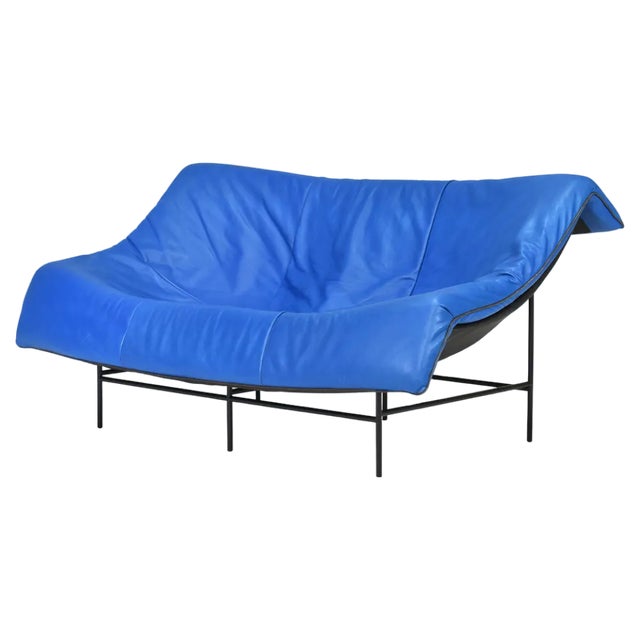 Butterfly Sofa in Leather by Gerard Van Den Berg for Montis, Netherlands, 1980s For Sale