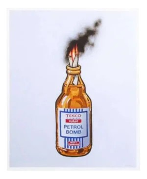 Banksy, Petrol Bomb, 2011, Print