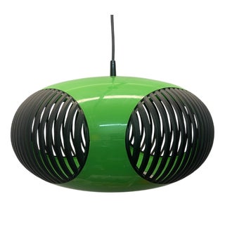 Vintage Colani Ufo Ceiling Lamp in Green Plastic from Massiv Belgium, 1970s For Sale