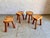 Brutalist Primitive Style Tripod Stools, 1960s, Set of 4 For Sale - Image 3 of 18