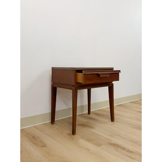 Mid 20th Century Basic Witz MCM Nightstand Vintage Mid-Century Modern Bedside Table For Sale - Image 5 of 8