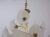 Mid-Century Murano Lattimo and Brass Chandelier, Italy, 1970s For Sale - Image 6 of 9