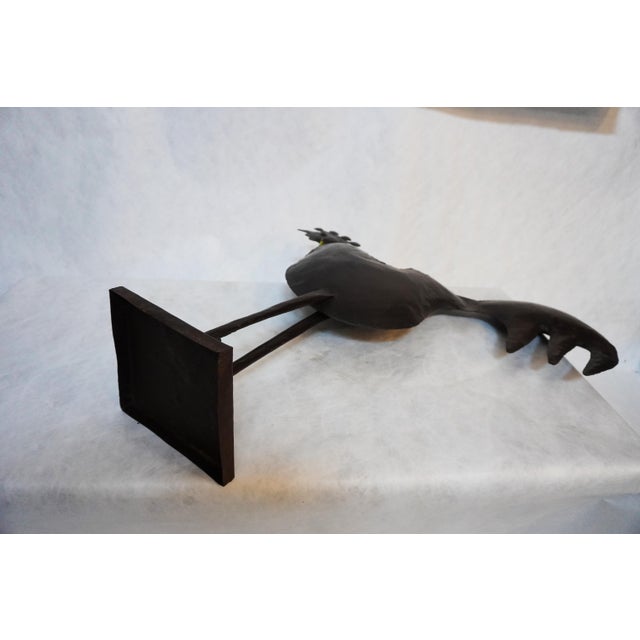French Iron Rooster Sculpture For Sale - Image 4 of 12
