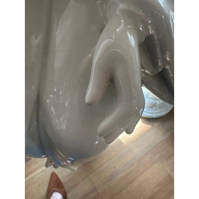 1970s Large Blanc De Chine Style Oriental Figures For Sale - Image 5 of 14