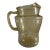 Vintage 1930s Federal Madrid Pitcher Amber Yellow Depression Glass For Sale