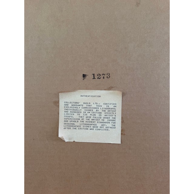 Glass Hoi Lebadang Signed 41/125 Original Color Lithograph, Collectors' Guild, C. 1970 For Sale - Image 7 of 7