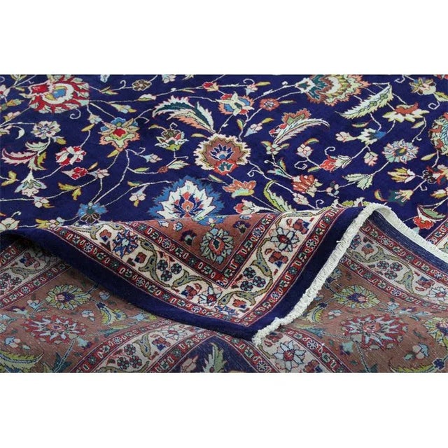 Traditional 1970s Old Persian Tabriz Masterpiece Rug 9’8″ X 12’0″ For Sale - Image 3 of 8