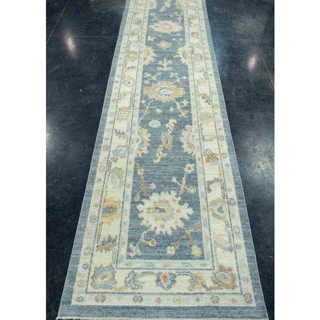 Turkish Oushak Runner Rug 2'8" x 12'1" #17286 Explore a curated collection of hallway runners, wool rugs, and handmade...