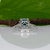 5.4Ct Blue Zircon Ring With Natural Diamond Accents: Solid 14k Gold, Size 6.75 For Sale - Image 9 of 10