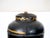 Pair of English Late 19th-Century Black Painted Tole Canister Table Lamps For Sale - Image 11 of 14