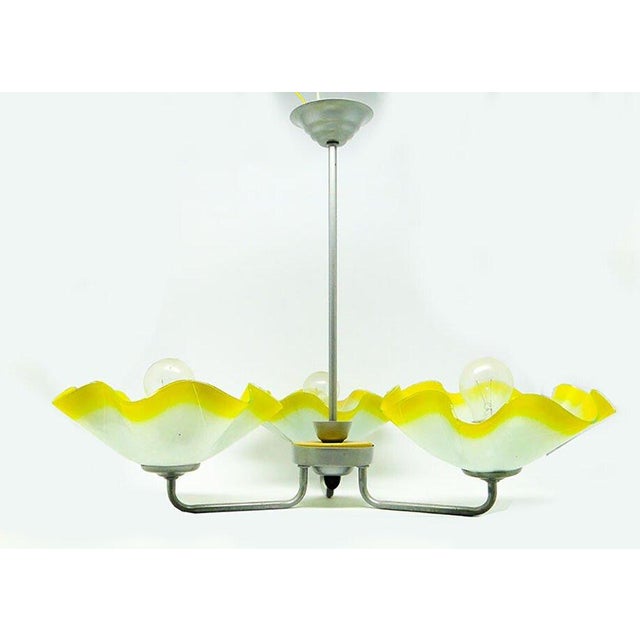 Mid-Century Chandelier from Polam, Poland, 1960s For Sale - Image 11 of 17