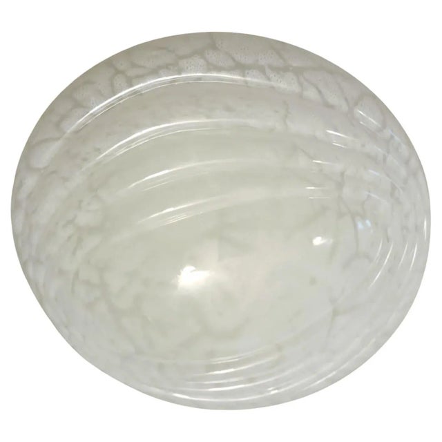 Milky White Murano Flush Mount For Sale - Image 10 of 10