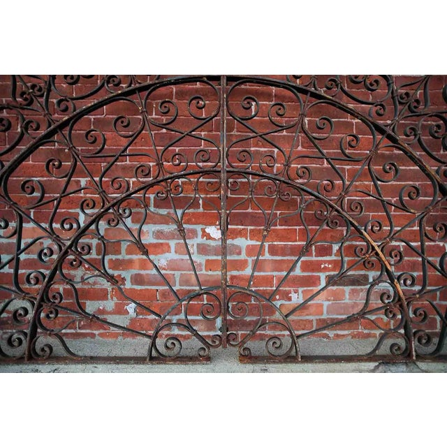 Black Skylight Grill Antique Wrought Iron For Sale - Image 8 of 10