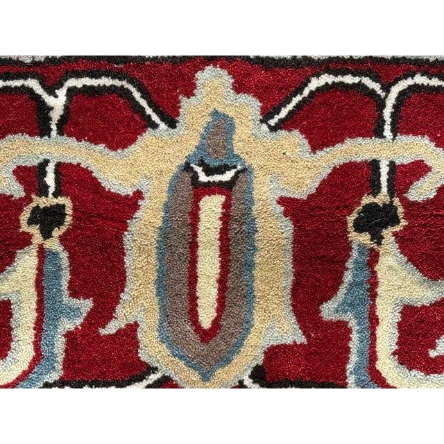9ft X 11ft Woolmark Melting Oriental Wool Area Rug For Sale - Image 9 of 12