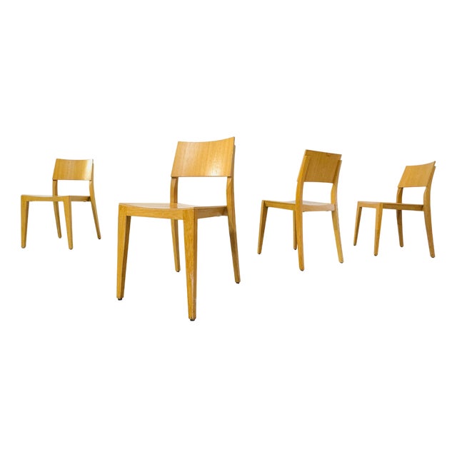 Vintage Danish Dining Chairs, 1980s, Set of 4 For Sale