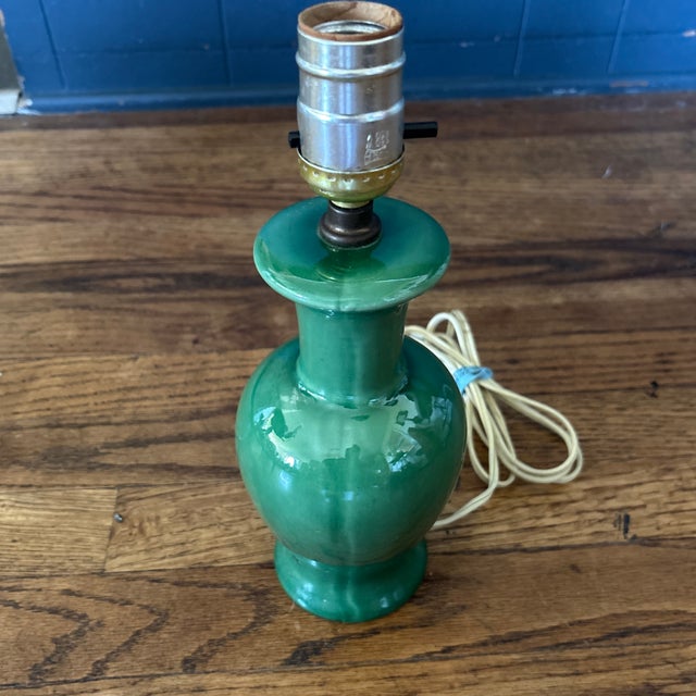 Campaign Vintage Petite Ginger Jar Lamp For Sale - Image 3 of 4