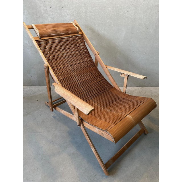 Vintage Lounge Chair in Bamboo For Sale - Image 5 of 18