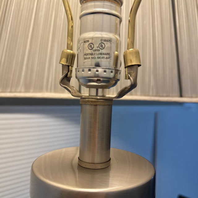 Cream Mid 20th Century Gourd Shaped Crackle Finish Table Lamp, Cream For Sale - Image 8 of 11