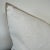 European Vintage Style Creme Velvet Accent Pillow With Down Insert For Sale In Los Angeles - Image 6 of 6