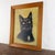 Cat Portrait, 1920s, Oil Painting on Panel, Framed For Sale - Image 4 of 14