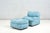 Postmodern Directional Lounge Chair and Ottoman, 1980 For Sale - Image 3 of 9