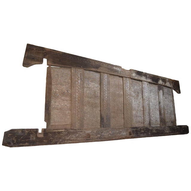 Andrianna Shamaris Ancient Hand Carved Wooden Panel For Sale In New York - Image 6 of 18