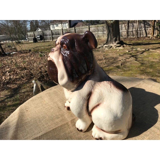 1960s 1960s Vintage Bulldog Ceramic Figurine For Sale - Image 5 of 13