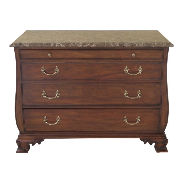 Henkel Harris Model 186 Marble Top Mahogany Chest Chairish