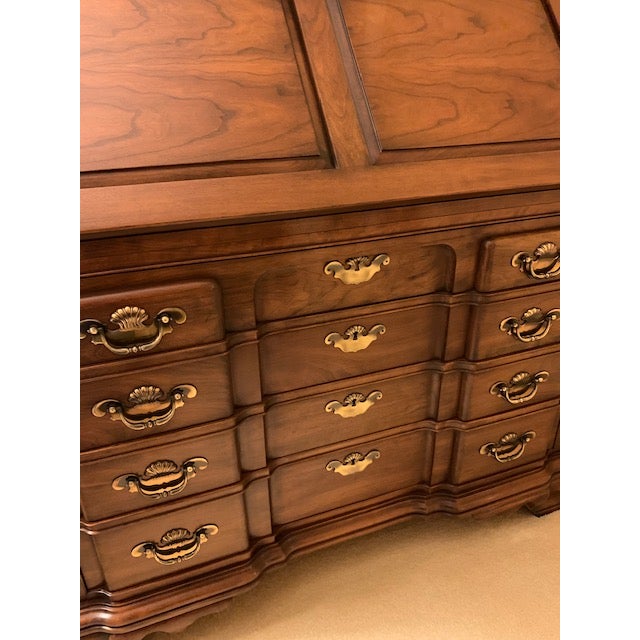 1980s Vintage Monitor Furniture Company Secretary Desk Chairish