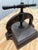 Black French Black and Gilt Wrought Iron Book Binding Press For Sale - Image 8 of 10