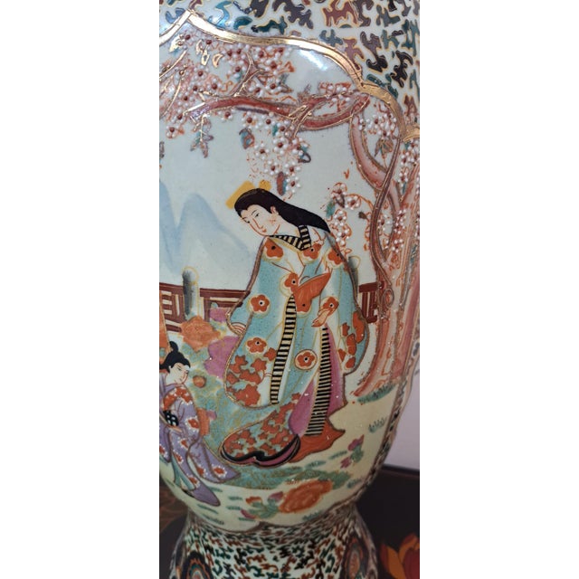 Vintage Satsuma Vase, 1980 For Sale - Image 4 of 13