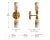 Luxury Alabaster Wall Sconce Set of 2, Handcrafted Solid Brass Double Cylinder Wall Sconce, Italian Marble Wall Lamp, Brass Double Light Fixture For Sale - Image 9 of 10