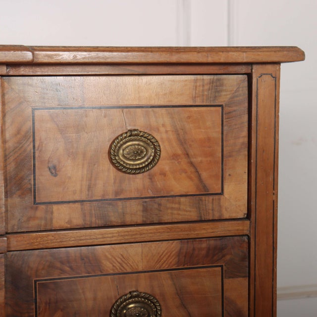 Austrian Breakfront Commode in Walnut For Sale - Image 6 of 12