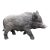 Mid-20th Century English Cast Stone Razorback Boar Garden Figure For Sale