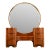 Donald Deskey Style Art Deco Burl Wood Vanity Dresser With Mirror, Circa 1930s For Sale