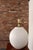 Vintage White Stippled Ceramic Orb Table Lamp by Lee Rosen for Design Technics For Sale - Image 9 of 16
