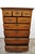 Traditional Antique 18th Century Georgian Mahogany Highboy Tall Chest 9 Drawer Dresser For Sale - Image 3 of 12