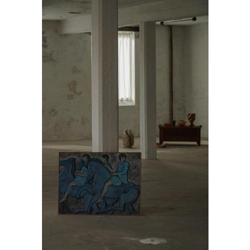 Mid-20th Century Modern Wall Relief with Figural Motif, 1950s For Sale - Image 13 of 18