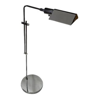 Mid Century Modern Koch & Lowy Omi Chrome Task Floor Lamp For Sale